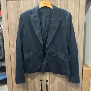 Theory Women’s 12 Blazer Nana blue Pin Stripe Jacket